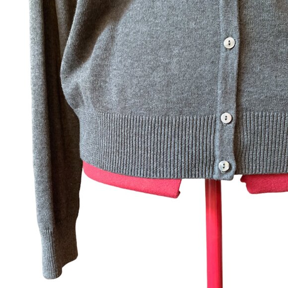 H&M Cardigan - Gray with littles buttons in the front  long sleeves - Large - Picture 8 of 12